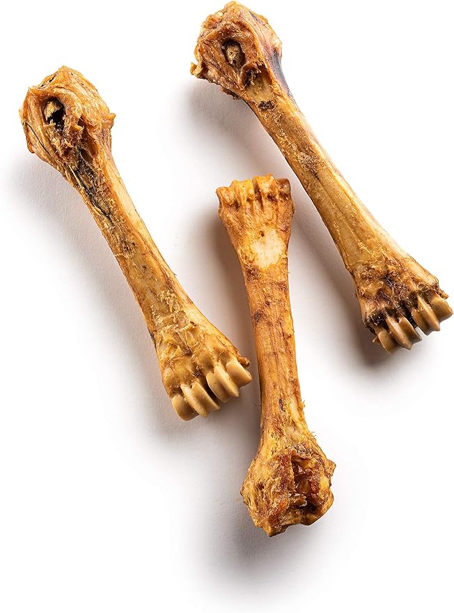 Jack&Pup 8-11” Shin Bones, Roasted Meaty Beef Bone for Dogs – Long Lasting Natural Dog Bones, Big Dog Bone for Large Dogs (3 Pack)