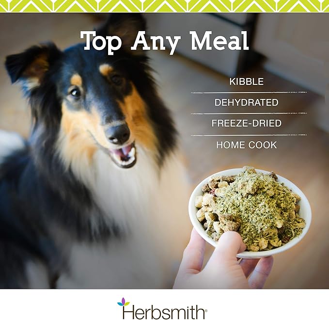 Herbsmith Kibble Seasoning – Freeze Dried Chicken - Dog Food Topper for Picky Eaters - 3 oz