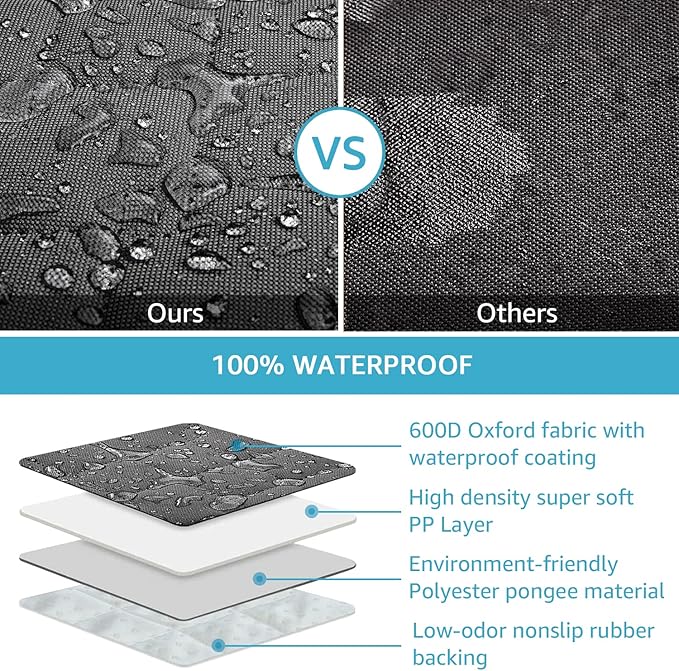 Lassie Truck Car Seat Covers, Waterproof Dog Hammock with 2 Seat Belts and Storage Bags, Protectors for F150 F250 Ram 1500 2500 Silverado Sierra Tundra