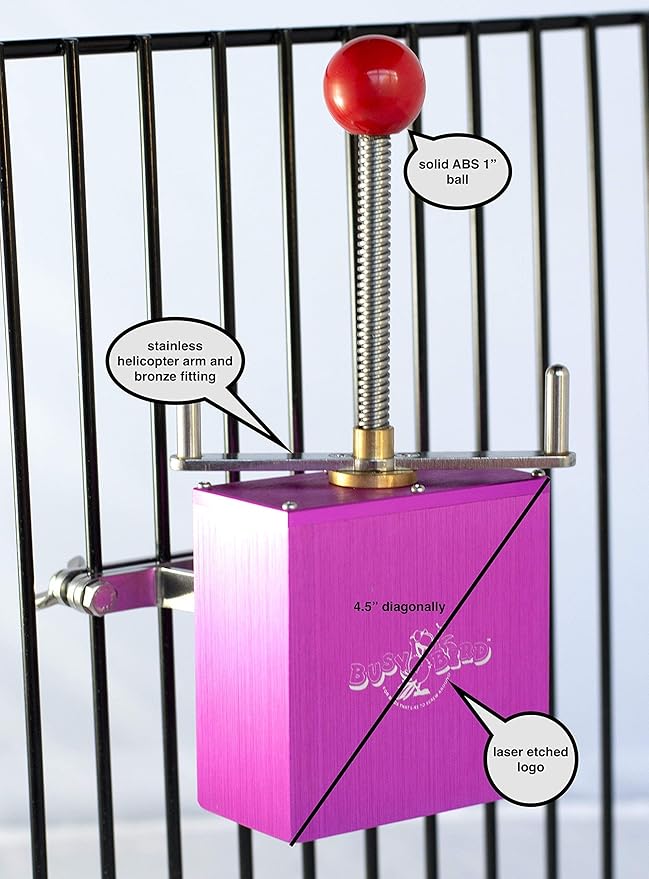 Ele-Waiter Foraging Bird Toy | Interactive Treat Dispenser | Promotes Natural Foraging Behavior | Bird Cage Accessories for Medium to Extra Large Birds | Colorful Toys for Parrots, Cockatiel,Cockatoos