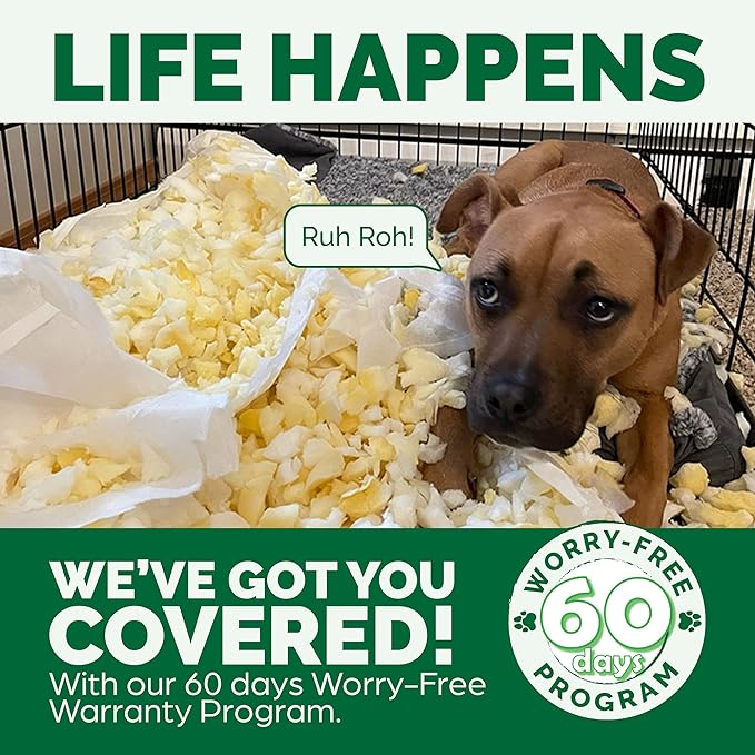 Furhaven Dog Bed for Medium/Small Dogs & Indoor Cats, 100% Washable, Sized to Fit Crates - Sherpa Fleece Bolster Crate Pad - Cream, Medium