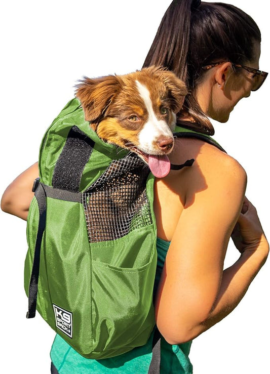 K9 Sport Sack Trainer - Small, Greenery - Ideal for Dogs with 13-16” Back Length - Backpack-Style Training Carrier - Meant for Quick, Non-Strenuous Activities