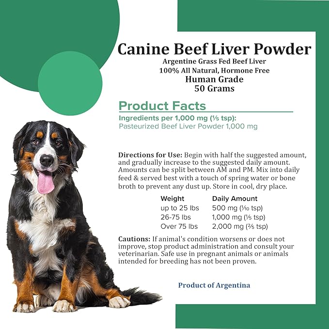 Holistic Bin Canine Beef Liver – Gut Health, Wellness Protection, Energy, Vitality, and Shiny Coat – Superfood for Dogs – Rich in Nutrients, Vitamins & Minerals – 50 Grams