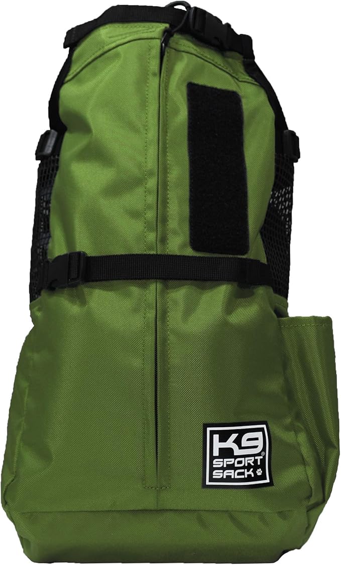 K9 Sport Sack Trainer - Small, Greenery - Ideal for Dogs with 13-16” Back Length - Backpack-Style Training Carrier - Meant for Quick, Non-Strenuous Activities