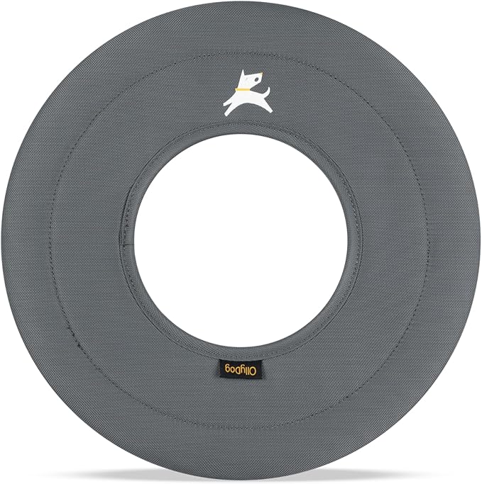 OllyDog Super Flyer | Durable Dog Frisbee | Soft & Lightweight Flying Disc | Gentle on Teeth & Gums | Water-Resistant Outdoor Toy (Castle Rock)