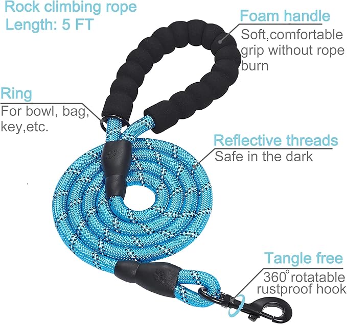 haapaw 2 Packs Martingale Dog Collar with Quick Release Buckle Reflective Dog Training Collars for Small Medium Large Dogs