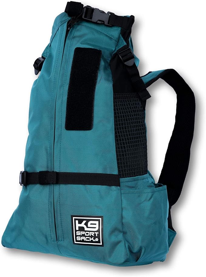 K9 Sport Sack Trainer - Small, Harbor Blue - Ideal for Dogs with 13-16” Back Length - Backpack-Style Training Carrier - Meant for Quick, Non-Strenuous Activities
