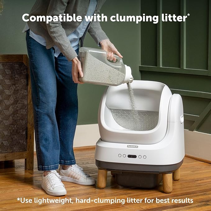 PetSafe ScoopFree OpenSky Automatic Self-Cleaning Cat Litter Box – Advanced Odor Control – App Controlled with Health Monitoring – Works with Any Litter – Up to 2 Weeks of Hands-Free Cleaning