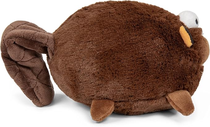 goDog Action Plush Beaver Animated Squeaky Dog Toy, Chew Guard Technology - Brown, One Size