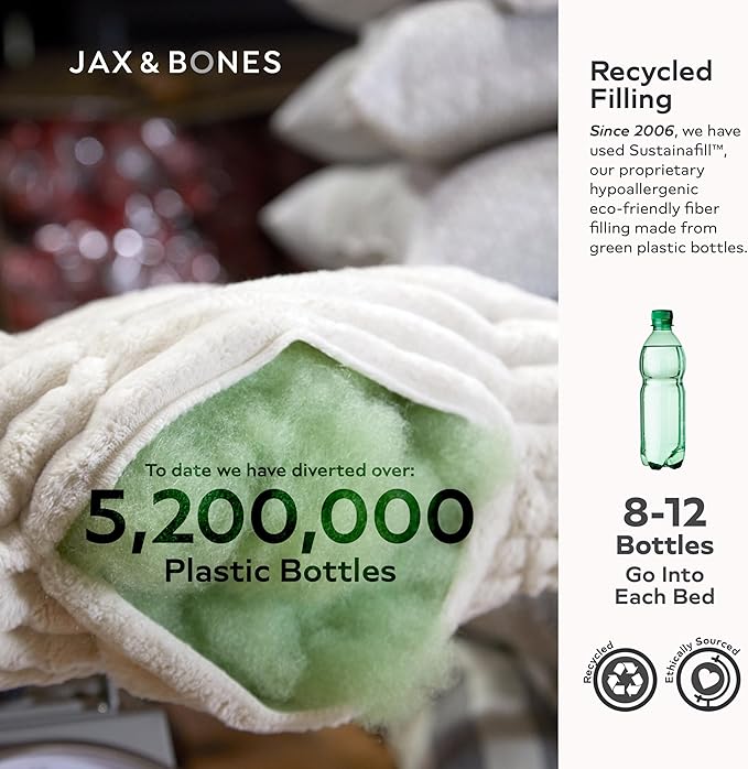 Jax & Bones Dog Napper - Luna Grey Machine Washable Bed for Dogs - Extra Heavy Duty Bolstered Sides - Small Grey Dog Mat | 24 x 21 Inches