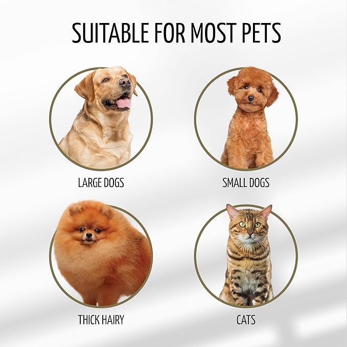 Tauro Pro Line Wooden Dog Brush for Long & Short Hair - Deshedding & Detangling Brown Massage Brush for Dog & Cat Grooming - Oval Flexible Cushion & Lightweight, Ideal for All Coat Types