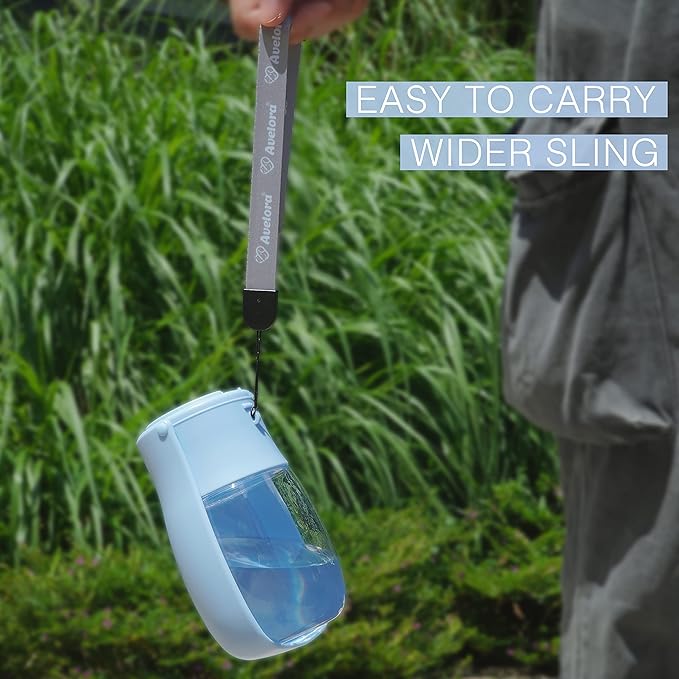 Foldable Pet Water Bottle, Portable Dispenser for Dogs, Cats, Rabbits, Puppies and Small Animals - Dishwasher Safe, Perfect for Walking, Hiking, Travel