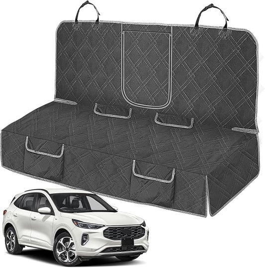 Dog Car Seat Cover Compatible with Ford Escape 2013-2025, Waterproof Pet Bench Seat Cover for Back Seat, 600D Heavy Duty Scratch Proof Nonslip Truck Seat Covers for Dogs