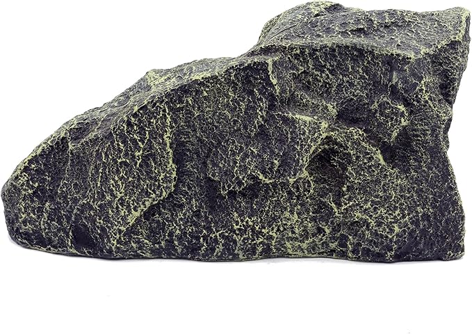 JIHAQUA Reptile Hide Medium Rock Snake Hide Cave Hideout Terrarium Habitat Decor Ornament Bearded Dragon Tank Accessories