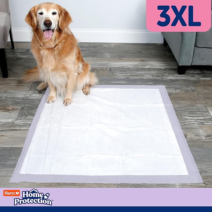 Hartz Home Protection Lavender Scented USA Made Dog Pads, 3XL 30 Count, Super Absorbent & Won't Leak, Odor Eliminating