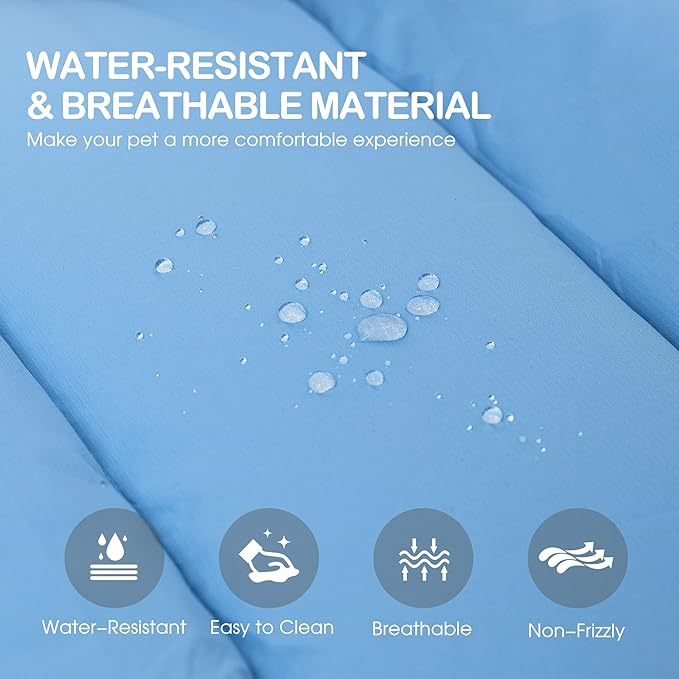 Heeyoo Outdoor Pet Bed, Water-Resistant Camping Mat, Machine-Washable Travel Bed, Foldable for Small to Large Dogs and Cats