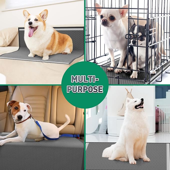 Boscute Charcoal Super Absorbency Puppy Pads, Activated Carbon Odor-Control XXXL 36"x36" Leak-Proof Pet Training Pee Pads, Disposable Potty Pads for Dogs Cats, Rabbits