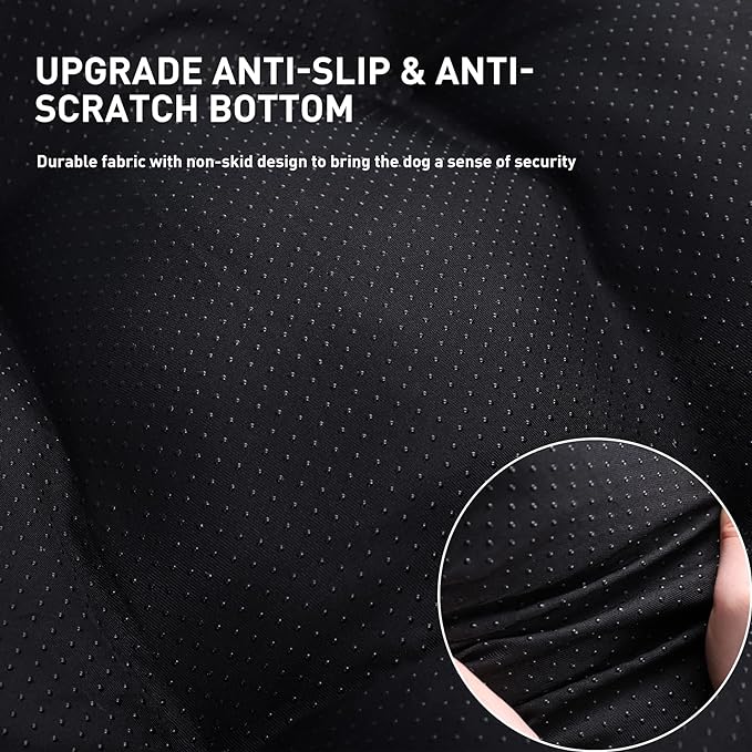 KSIIA Washable Dog Bed Deluxe Plush Dog Crate Beds Comfy Kennel Pad Anti-Slip Pet Sleeping Mat for Large, Jumbo, Medium, Small Dogs Breeds, 23" x 18", Gray