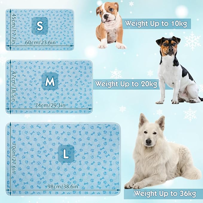 Dog Cooling Mat, Pet Cooling Mat for Dogs and Cats, Portable Summer Dog Cool Pad,Cool Bed for Pets, Premium Pet Cool Blanket for Summer