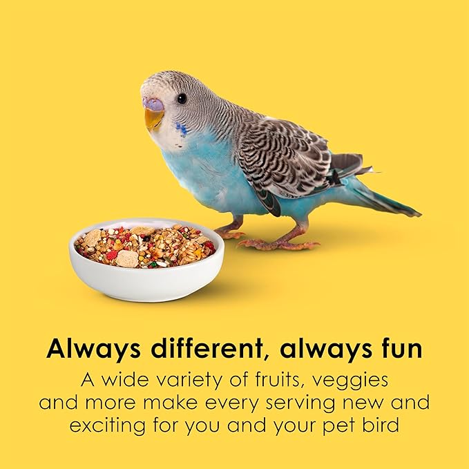 Kaytee Fiesta Parakeet Food, Nutritious and Fun Blend, Supports Skin, Feather, Digestion, Brain and Heart Health, 4.5 pounds