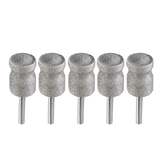 Diamond Rotary Pet Nail Grinder Replacement Heads Dog Nail Grinder Bit-BGTEC 5PCS 1/8" Diamond Replaceable Tip for Pet Claw Grooming(D)