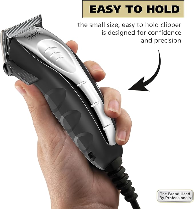 Wahl USA Quiet Pro Corded Dog Clippers for Grooming - Heavy Duty Compact Electric Dog Grooming Kit Hair Clippers for Dogs Cats Pets- Model 9181