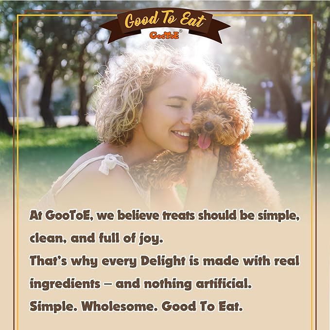 Gootoe Buffalo Dog Treats, Buffalo Bites Stick (Large) 8oz - Natural Low-Fat Chews for Training & Rewards, Limited Ingredient, Perfect for Medium Dogs, Resealable Bag