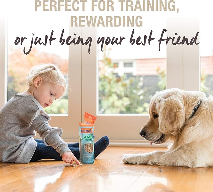 K9 Natural, Freeze-Dried Single Ingredient Dog Treats, High-Value, Low-Calorie Protein Bites for Active Dogs, Healthy Dog Training Treats, Grain-Free Reward, Lamb Lung, 1.76oz