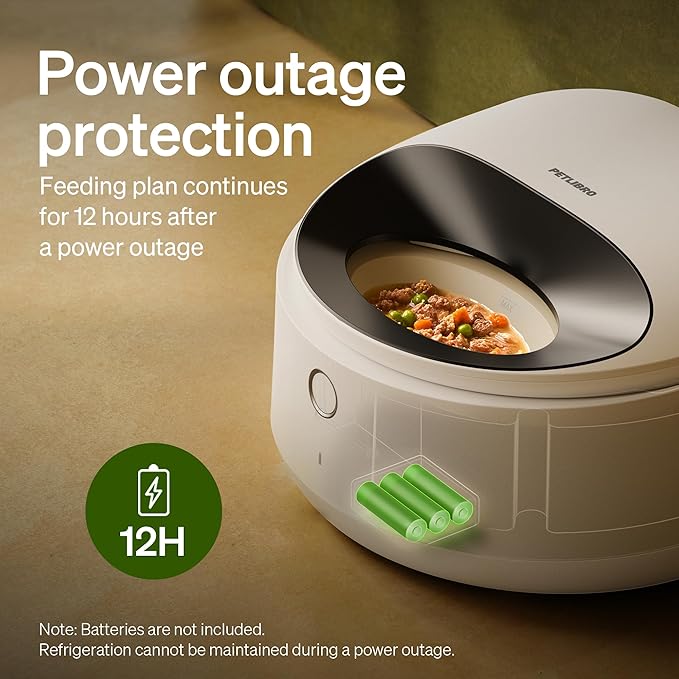 PETLIBRO Automatic Cat Feeder Wet Food Refrigerated New Upgraded APP Control,3 Days Freshness 3 Meals,Semiconductor Cooling&Quick Chills Wet Food Dispenser,Polar WiFi Timed Auto Pet Feeder for Cat Dog