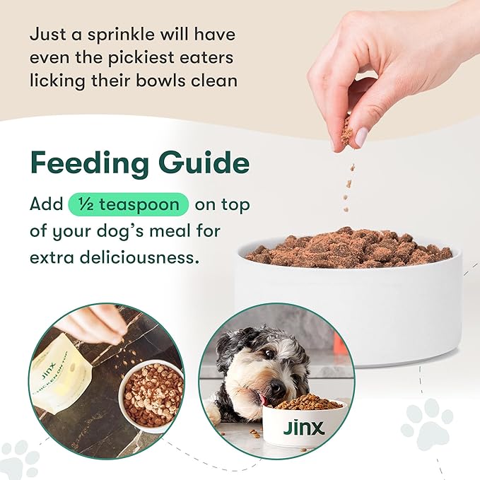 Jinx Premium Freeze-Dried Dog Food Toppers, Chicken on Top - Healthy & Natural Meal Toppers for Dogs with Real Chicken with Real Ingredients & No Fillers - Pet Products for All Lifestages - 3oz