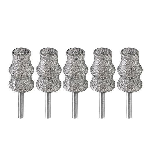 Diamond Rotary Pet Nail Grinder Replacement Heads Dog Nail Grinder Bit-BGTEC 5PCS 1/8" Diamond Replaceable Tip for Pet Claw Grooming(C)