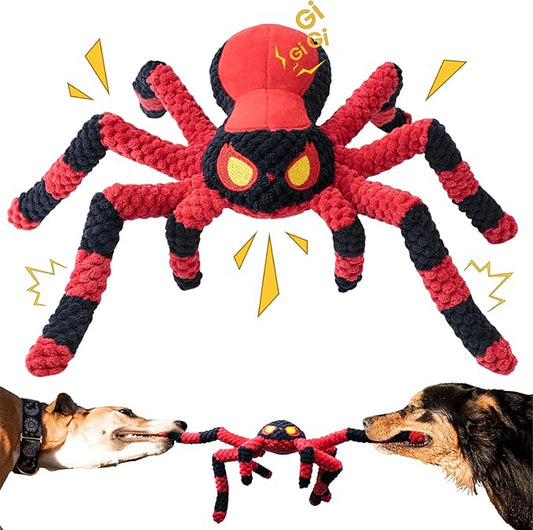 LEGEND SANDY Large Dog Toys to Keep Them Busy, Interactive Dog Toys, Squeaky Crinkle Tug of WarPuppy Toy