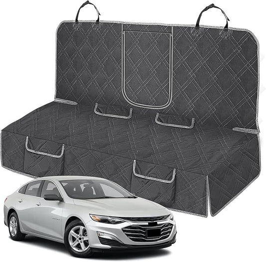 Dog Car Seat Cover Compatible with Chevy Malibu 2004-2025, Waterproof Pet Bench Seat Cover for Back Seat, 600D Heavy Duty Scratch Proof Nonslip Truck Seat Covers for Dogs