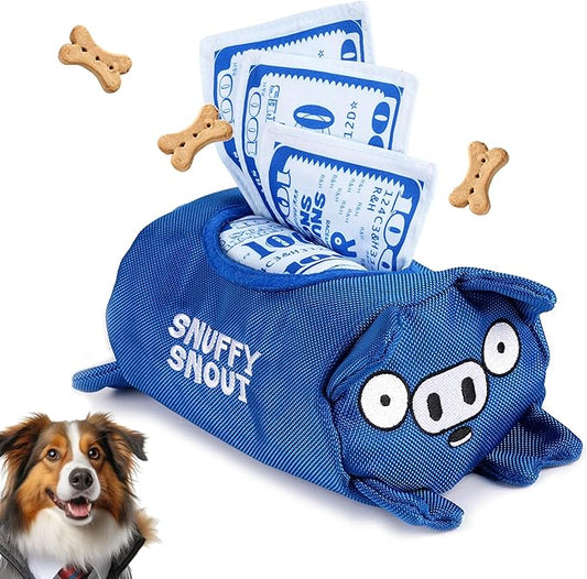 Race&Herd Dog Puzzle Toy - Snuffle Mat for Dogs Puzzle Feeder, Dog Enrichment Toys for Dogs, Interactive Pet Enrichment Toys Small Dogs, Puppy Mental Stimulation Puzzle Toy, Piggy Bank for Puppies