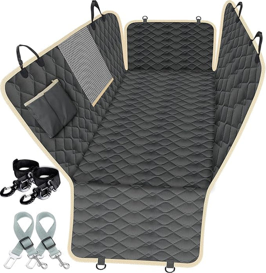 Lassie XL Truck Dog Seat Cover Back Seat, Dog Car Hammock for Large SUV and Trucks Compatible with F150 F250/Chevrolet Silverado/Ram Pickup/GMC Sierra/Toyota Tundra and Crew Cab