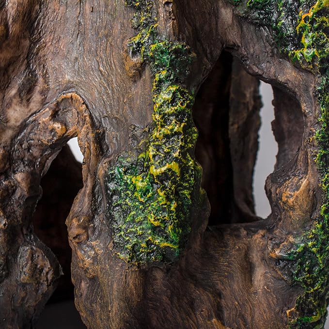 Fish Tank Decorations Aquarium Décor Resin Artificial Tree Trunk Root (F)