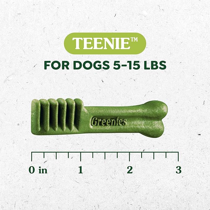 Greenies Teenie Dental Dog Treats, Blueberry Flavor, 12 oz. Pack (43 Treats)