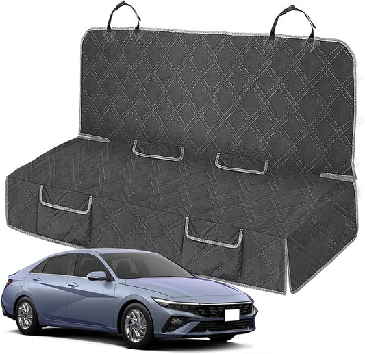 Dog Car Seat Cover Compatible with Hyundai Elantra 2015-2025, Waterproof Pet Bench Seat Cover for Back Seat, 600D Heavy Duty Scratch Proof Nonslip Truck Seat Covers for Dogs
