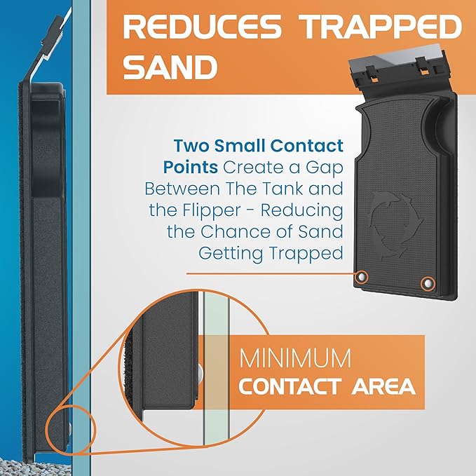 FL!PPER Flipper Magnetic Aquarium Glass Cleaner & Fish Tank Accessories | Effortless Algae Remover for Fish Tank (Max)