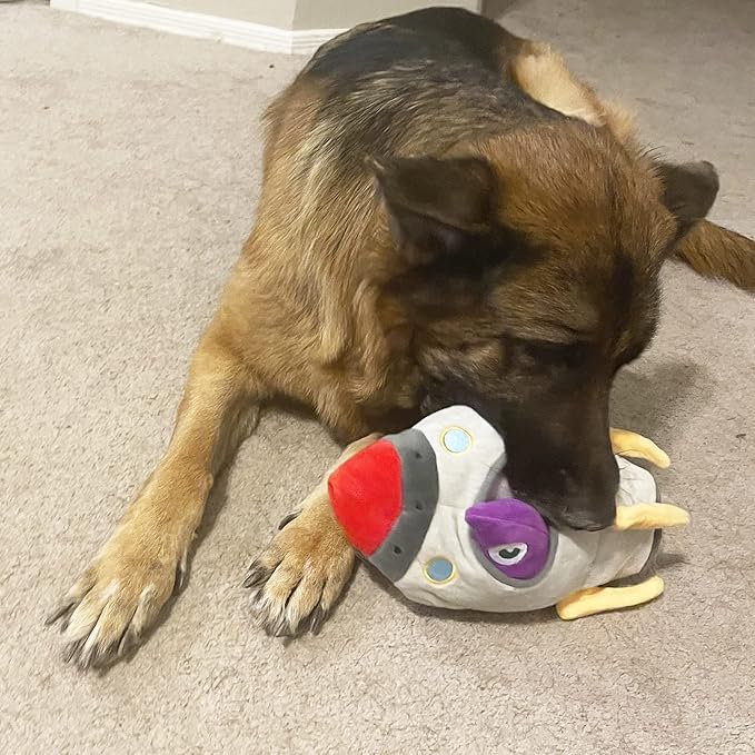 Jalousie Multipack Dog Squeaky Toys Strong Almost Indestructible, with Added Liner for Longer Play Dog Chew Toys (6 Pack Spaceship Hide and Seek)