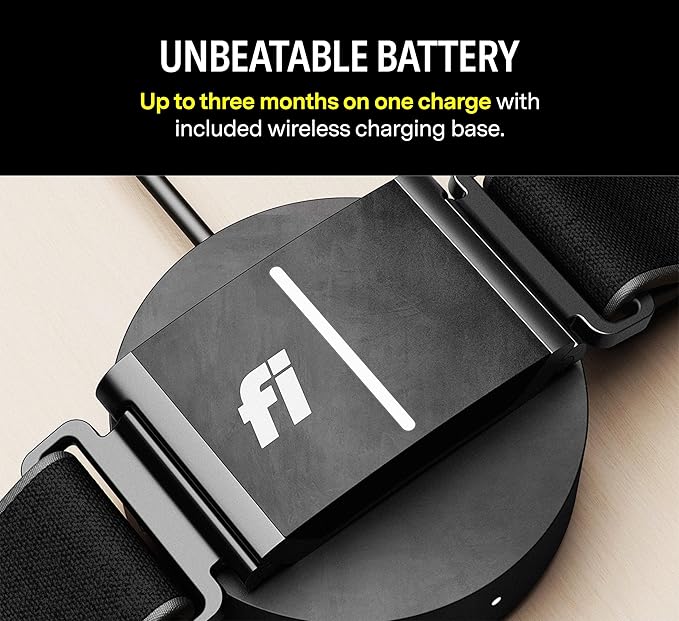 Fi Series 3 Smart Dog Collar - GPS Dog Tracker and Activity & Health Monitor, Waterproof, LED Light, Escape Alerts, Nationwide Coverage [Free 1 Year Membership] (Yellow, Large)