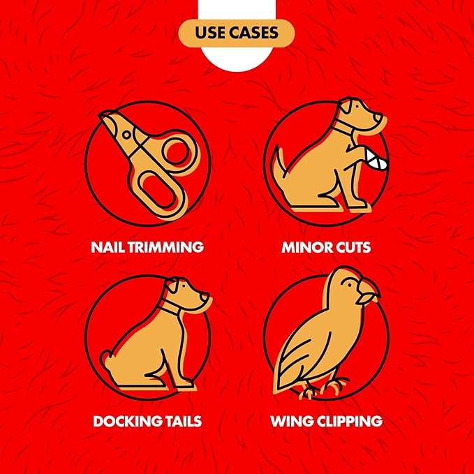 Miracle Care Kwik Stop Styptic Powder For Dogs, Cats and Birds, 0.5 Ounce, Fast Acting Blood Stop Powder with Pain Relieving Benzocaine