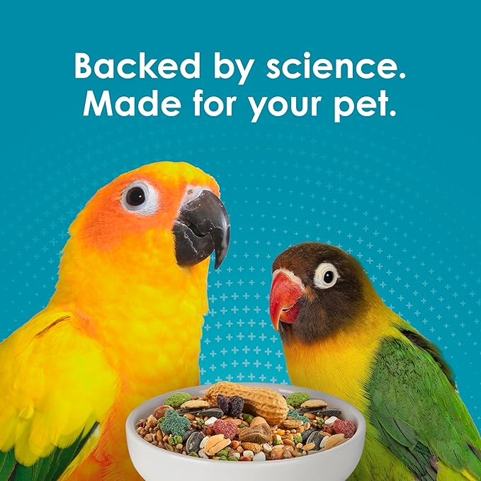 Kaytee Forti-Diet Pro Health Nourish+Protect Conure & Lovebird Food, Comprehensive Nutrition Backed by Science, Digestive Health, Immune Support, 4 pounds