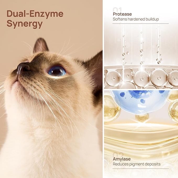 HICC PET Eyes Wipes for Dogs & Cats - Gently Remove Tear Stain, Debris, Discharge, Crust, Pet Cleaning Grooming Deodorizing Wipes Wash Cleaner for Eyes, Wrinkle, Face (Blueberry&Probiotic Scent)