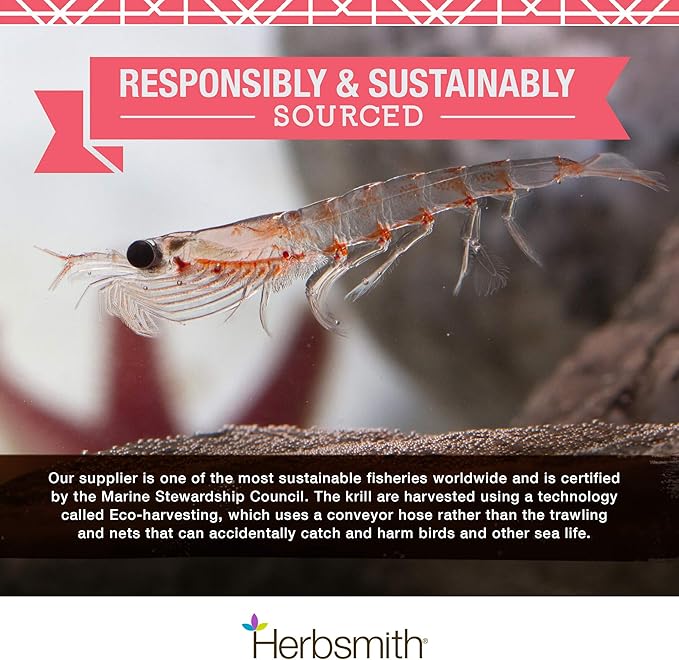 Herbsmith Pure Krill - Wild-Caught Antarctic Krill - Just 1 Ingredient - Astaxanthin for Dogs - Ready-to-Use Omega 3s – Alternative to Krill Oil for Dogs - 400g