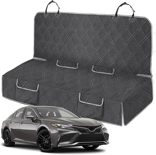 Dog Car Seat Cover Compatible with Toyota Camry 2012-2025, Waterproof Pet Bench Seat Cover for Back Seat, 600D Heavy Duty Scratch Proof Nonslip Truck Seat Covers for Dogs