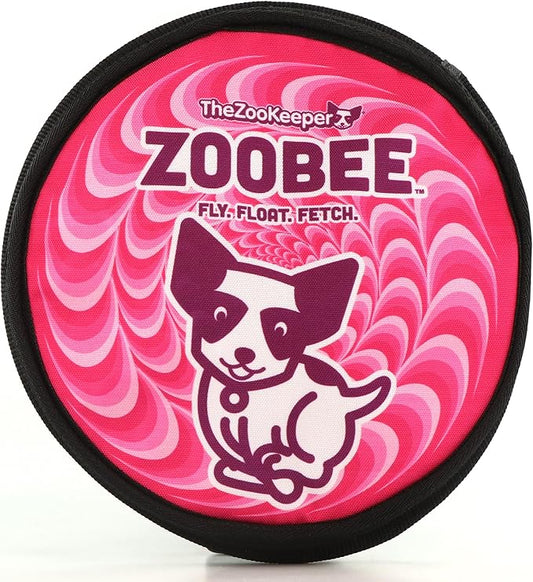 ZooBee Flying Disc Dog Toy – Dog Vision Friendly Colors – Soft & Durable Frisbee for Outdoor Play, Water Fetch & Pool Fun – Safe on Teeth – Floating Dog Toy – Lightweight & Easy to Throw