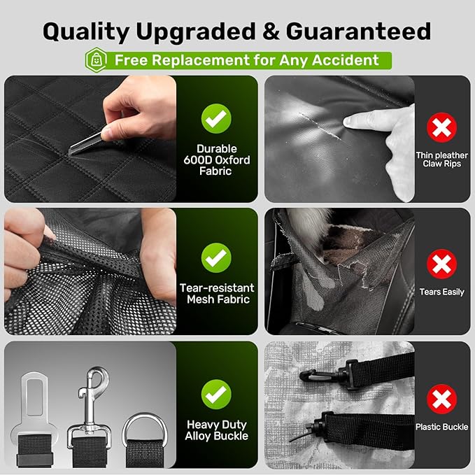 Zanch 2025 Upgraded Dog Car Seat Cover, 400 lbs Heavy Duty Hard Bottom, Waterproof & Anti-Scratch Back Seat Protector, Nonslip Pet Hammock Extender for Large Trucks, SUVs, Vans, XL-Orange