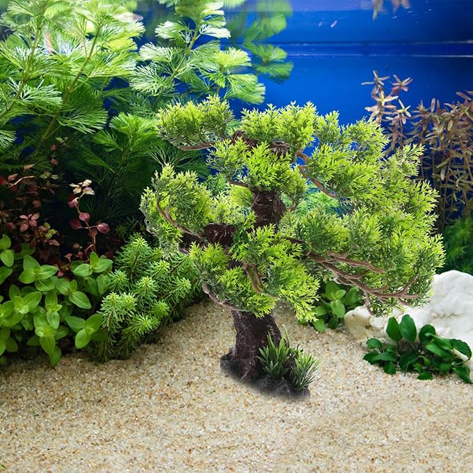 Landscaping Tree Resin Tree for Decor Resin Ornament Fish Tank Decor Craft for Fish Tank Aquarium Plant Fake Bonsai Simulation Plant Garden Decor
