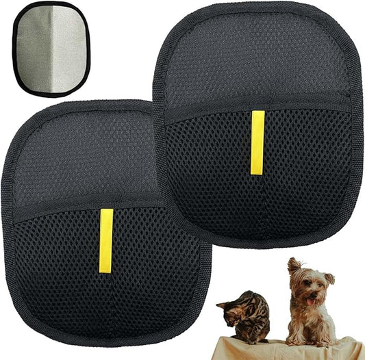 2Pcs Pet Hair Remover Gloves，Reusable Pet Grooming Hair Remover Electrostatic Gloves for Dogs, Cats & Horses Long and Short Hair Fur